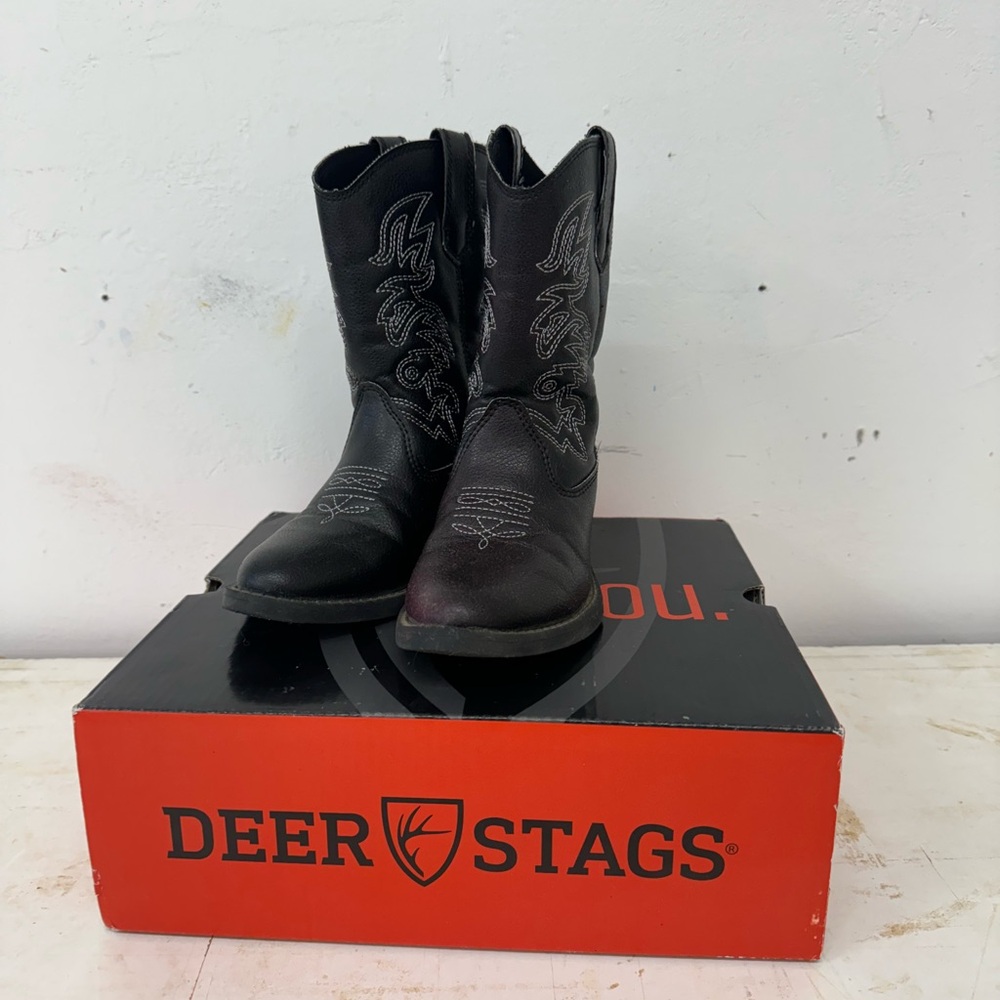 Deer Stags kids cowboy boots. Worn twice.